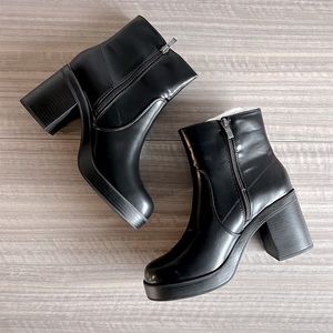 [NWOT] Madden Girl Leather Tornnado Bootie – Size 9.5 (Blk)